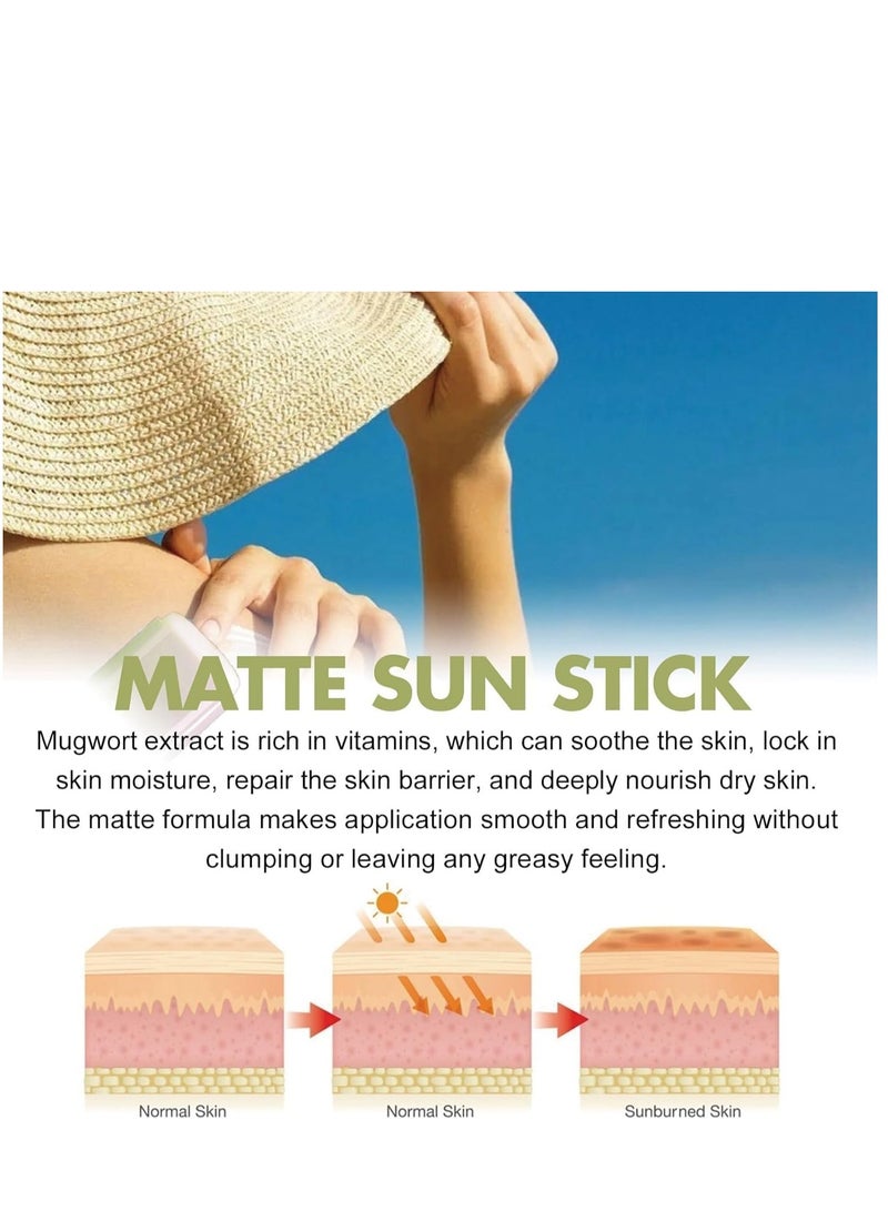 إيلهو عصا الشمس، عصا الشمس مات من جوسون، عصا واقي الشمس غير اللامع، واقي الشمس بحمض الهيالورونيك، واقي الشمس للوجه SPF 50، عصا واقي الشمس للبشرة الدهنية، واقي شمس بحجم السفر للنساء، حماية من الضوء الأزرق 18 جرام - Image 5