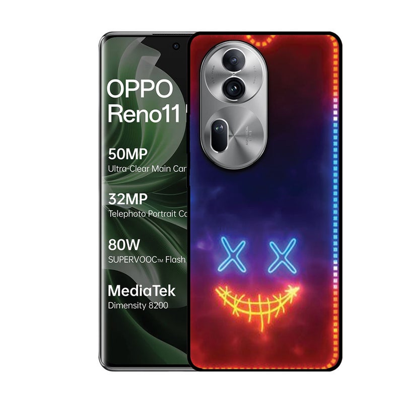 EYE CATCH Printed Protective Case Cover For Oppo Reno 11 Pro -  Marshmello Face - Image 1