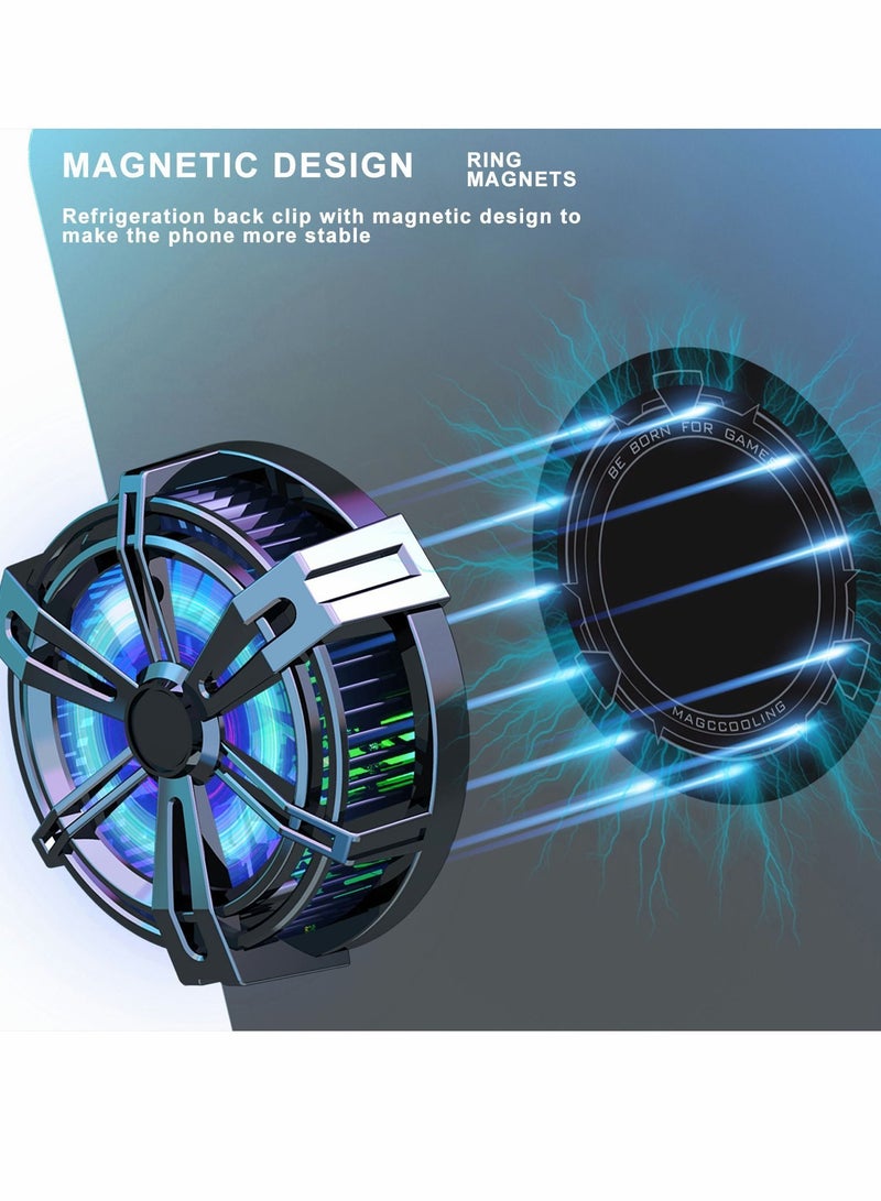 Mobile Phone Cooler for Magsafe, Game Fan PUBG, Designed iPhone 12/13 Series, Live Streaming and Vlog, Semiconductor Heatsink Without Noise iOS Android, ipad Tablet - Image 2