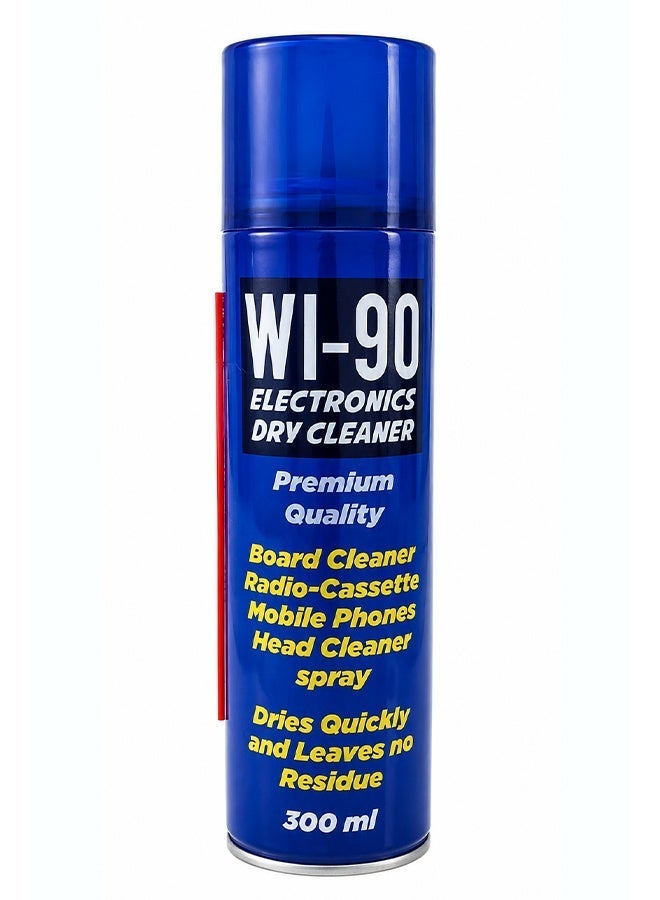 WI-90 Electronic Contact Dry Cleaner Spray 300ml | Fast Evaporation, Non-Conductive, Removes Dirt & Oxidation – Safe for Electrical & Electronic Components - Image 1