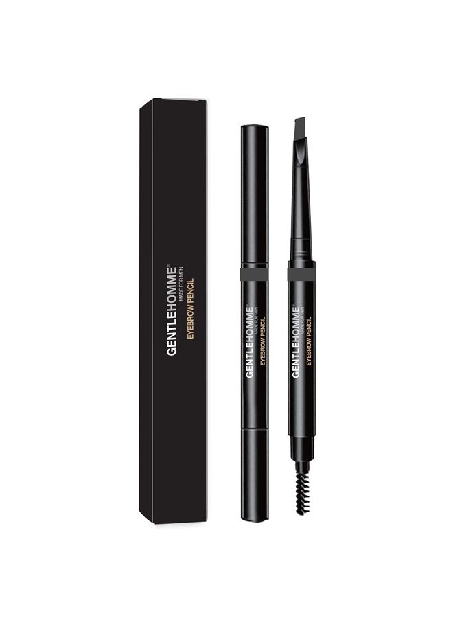 GENTLEHOMME Mens Eyebrow Pencil Gray, Easily Shape Define Fill Eyebrows or Facial Hair, 2 in 1 brush and ultra-thin pencil, Waterproof Smudge Proof Sweat-proof … (Gray) - Image 3