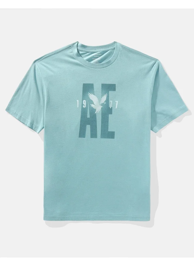American Eagle Logo Graphic Crew Neck T-Shirt