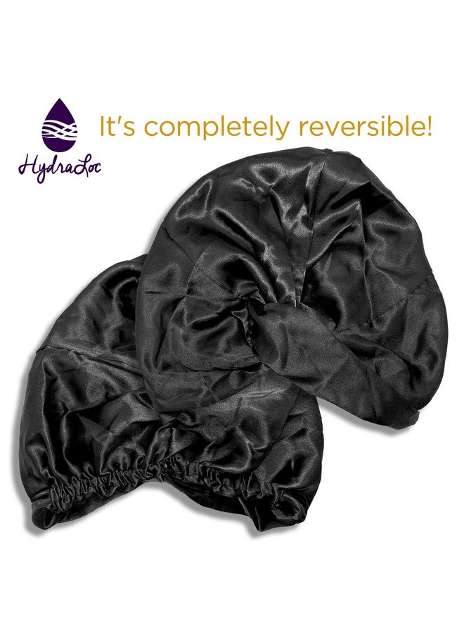 Donna Onna Reversible Silky Satin Sleep Turban Day & Night Turban 1Pc For Curly Hair Straight Hair All Hair Textures Fashion Headwrap Midnight Color - Image 5
