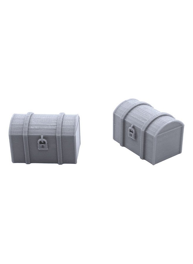 EnderToys Chests - Miniature Terrain Set - 28mm Scale Scenery - Tabletop Wargaming Minis - Dungeon Accessories - RPG Fantasy Dragon Game Models - Figures for Battle Grid Mats - Image 2