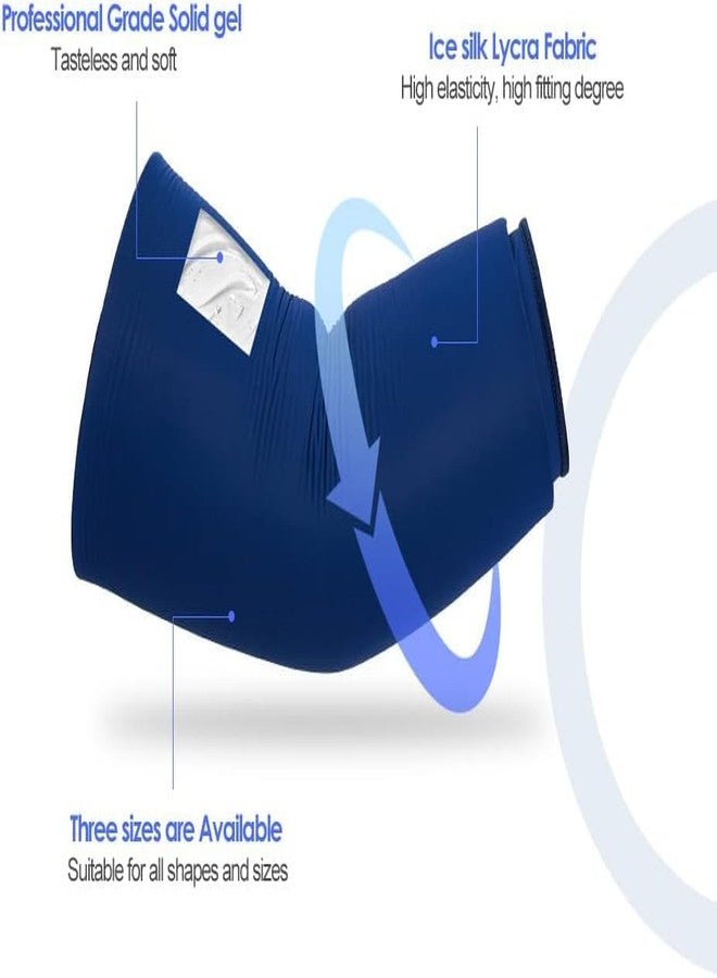 AUM ENTERPRISE شركة AUM ENTERPRISE، كمادات ثلج مرنة للعلاج بالحرارة والبرودة، كم ضاغط للعلاج بالبرودة، عبوة جل قابلة لإعادة الاستخدام للإصابات، ضمادة باردة للركبة والساق والمرفق، عبوة من قطعتين - Image 2