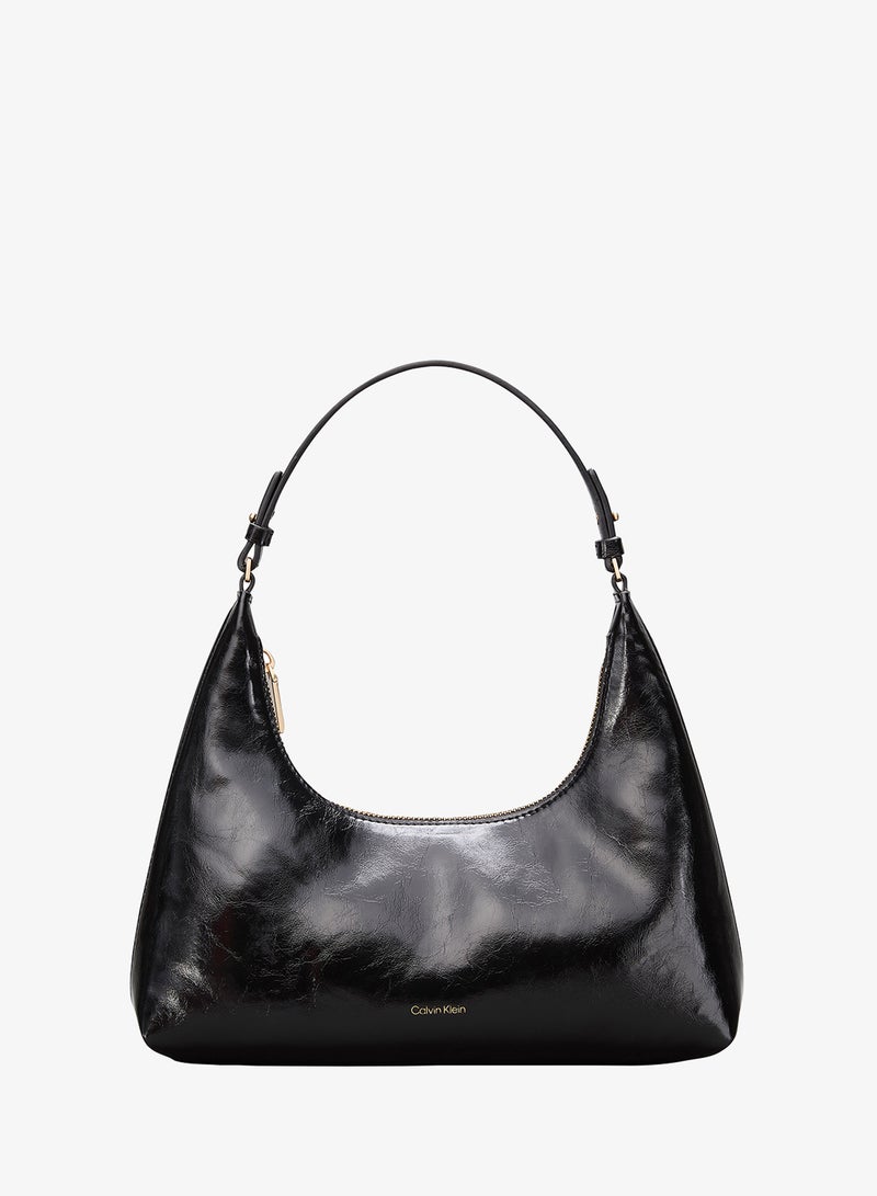 CALVIN KLEIN Foil Logo Glossy Shoulder Bag - Image 1