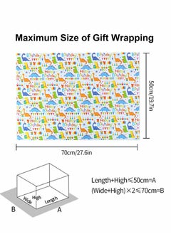 KASTWAVE Gift Wrapping Paper, Recyclable Premium Gift Wrapping Paper Birthday Wrap Paper, Birthday Wrap Paper with Tags Ribbons Sticker Double for Birthday, Bridal Baby Shower, Graduations, Boy, Girl  - Image 3