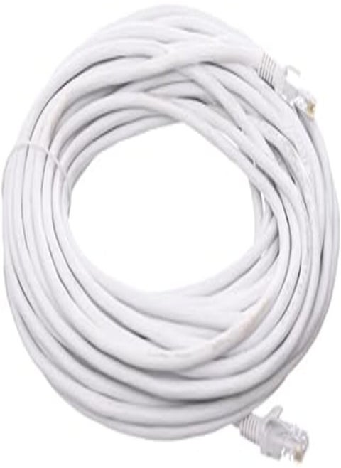 Aplus AB-98NT Copper Cable UTP Cat6e Deluxe Digital Cable Oxygen Free Copper Core With Fast Signal Transmission 15 M - White