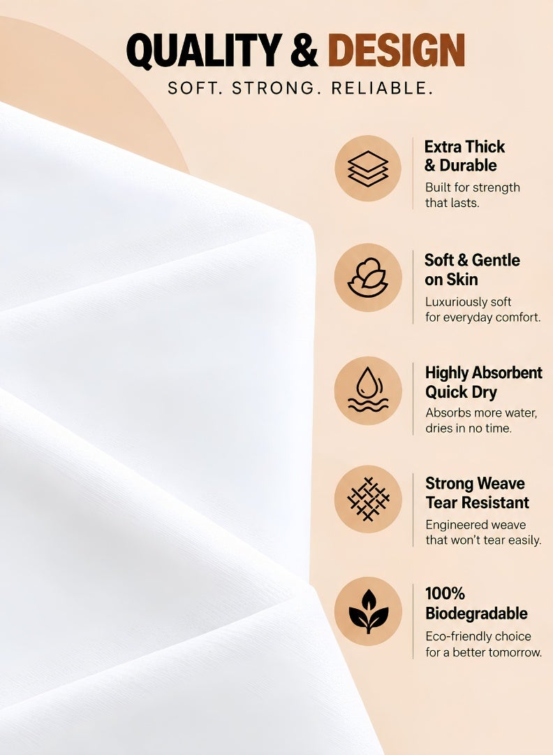 MEROX Disposable Bath Towels, 30 Pcs Travel Towels 80 * 160cm, Soft Non Woven Cotton Towels, Disposable SPA Towel Towel For Hotel, Spa, Beach, Sauna, Travel - Image 4