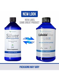DOCTOR RECOMMENDED SUPPLEMENTS Colloidal Silver Liquid - 12 PPM Premium Silver Solution, 60 MCG Per Serving, All Natural, Vegan Immune System Support, Ionic Silver Water Daily Mineral Supplement (3-16 Fl oz Bottles)  - Image 2