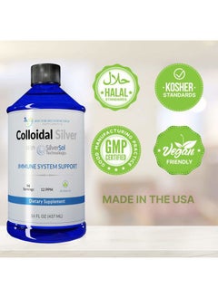 DOCTOR RECOMMENDED SUPPLEMENTS Colloidal Silver Liquid - 12 PPM Premium Silver Solution, 60 MCG Per Serving, All Natural, Vegan Immune System Support, Ionic Silver Water Daily Mineral Supplement (3-16 Fl oz Bottles)  - Image 5