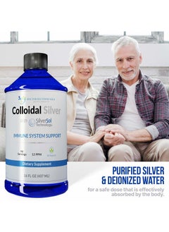 DOCTOR RECOMMENDED SUPPLEMENTS Colloidal Silver Liquid - 12 PPM Premium Silver Solution, 60 MCG Per Serving, All Natural, Vegan Immune System Support, Ionic Silver Water Daily Mineral Supplement (3-16 Fl oz Bottles)  - Image 4