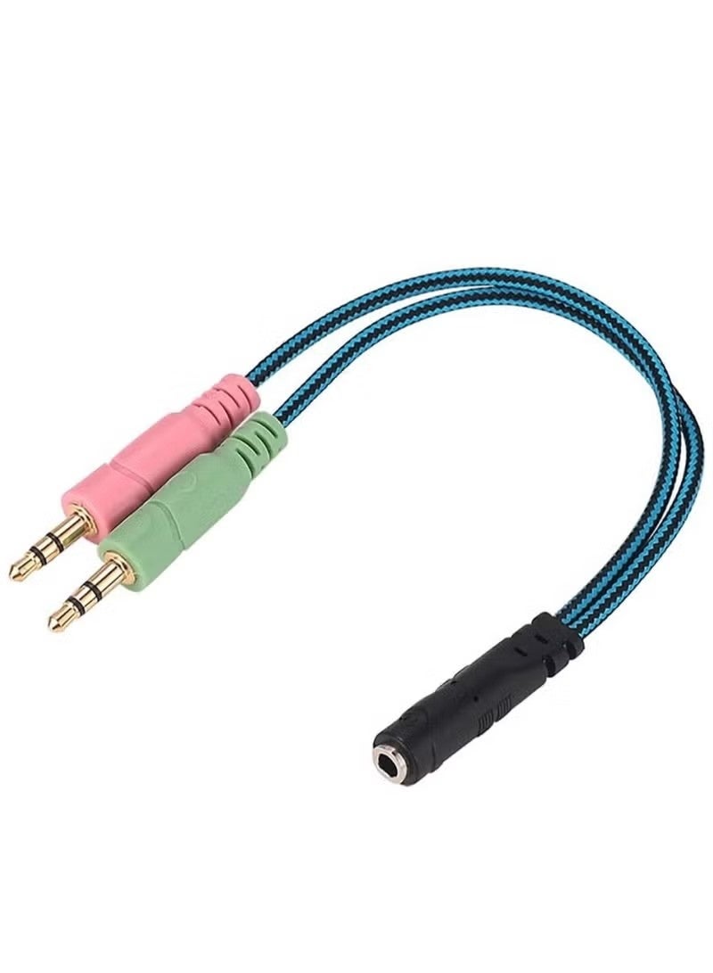 كوشن إيتش كابل مقسم سماعة وميكروفون من أنثى إلى ذكر بألوان متعددة - Image 5
