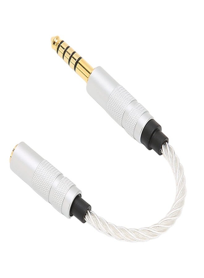 Naroote 4. 4Mm to 3. 5Mm Adapter, 15cm 4. 4 Mm to 3. 5 Mm Headphone Adapter Cable Silver Plated Copper Core Headphone Adapter Cable Professional Sound Quality for High-End DAP Players - Image 5