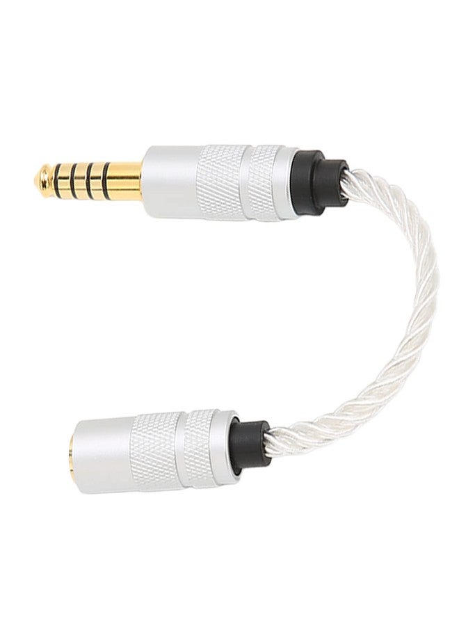 Naroote 4. 4Mm to 3. 5Mm Adapter, 15cm 4. 4 Mm to 3. 5 Mm Headphone Adapter Cable Silver Plated Copper Core Headphone Adapter Cable Professional Sound Quality for High-End DAP Players - Image 4