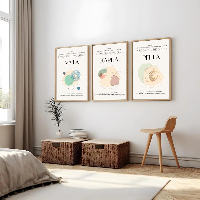Gamya Spiritual Big Aesthetic Framed Meditation Affirmation Motivational Posters For Living Room, Bedroom Office Wall Decor, Dopamine art/Girls Boys Gift Item (13x19 Inches) (MANTRAS) - Image 1