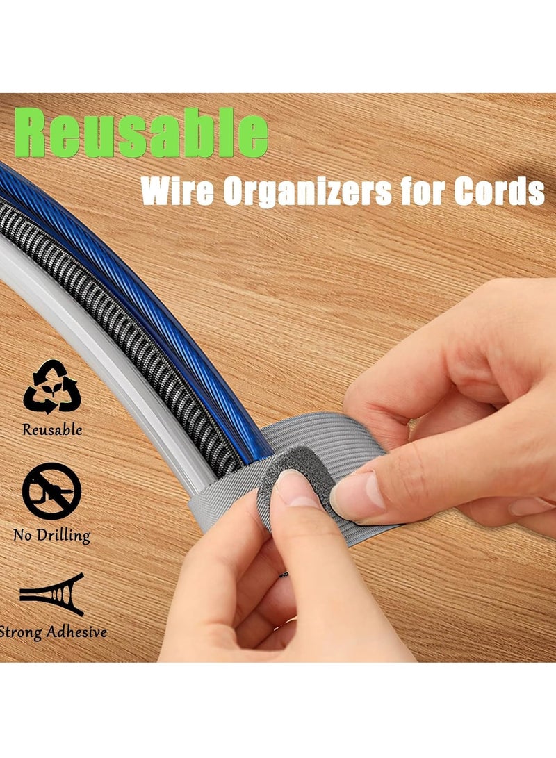 50 PCS علاقات الكابلات القابلة لإعادة الاستخدام ، وعلاقات الكابلات اللاصقة ، وإدارة الكابلات المرتبة ، ومنظمي الأسلاك القابلة لإعادة الاستخدام لخطافات الأسلاك لمقاطع مصابيح الأضواء في الهواء الطلق  - Image 5