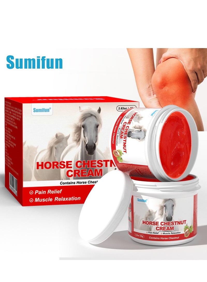 Sumifun Horse Chestnut Cream, Shoulder ,Back ,Arthritis,Neck,Muscle ,Knee Pain relief recovery, joint protection 80g - Image 1