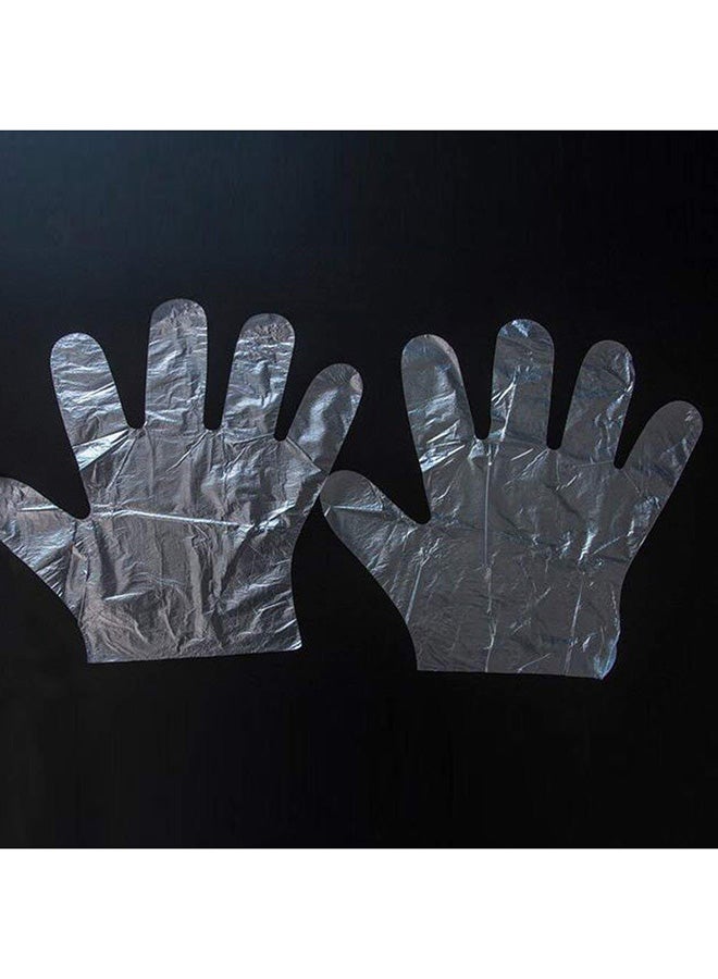 500-Piece Plastic Disposable Gloves Clear 23x26centimeter - Image 3