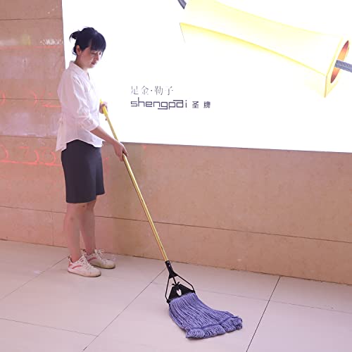 Midoneat Commercial Industrial Heavy Duty Mop with Long Handle,58" Looped-End String Wet Cotton Mops for Floor Cleaning, 2packs - Image 3