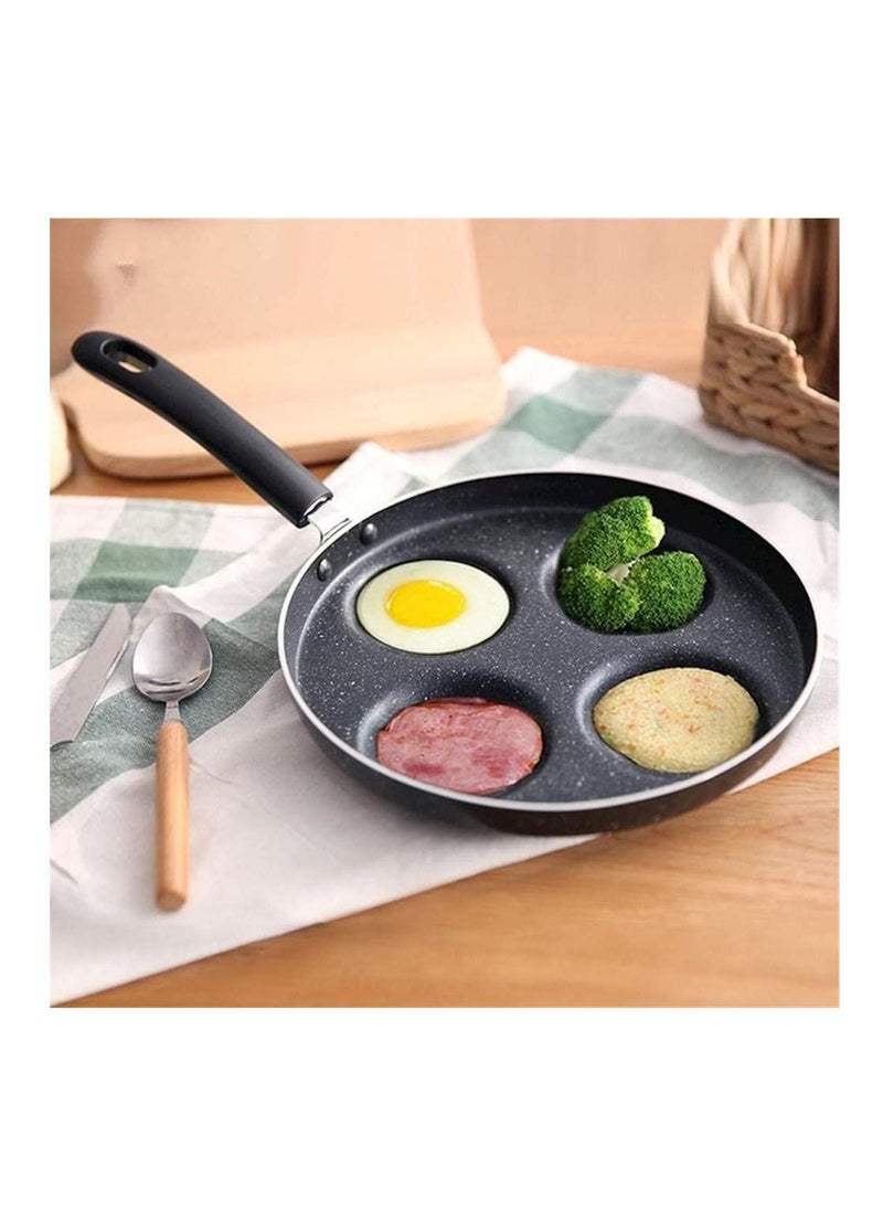 Non Stick Omelet 4-hole Fry Pan With Burger And Ham Pancake