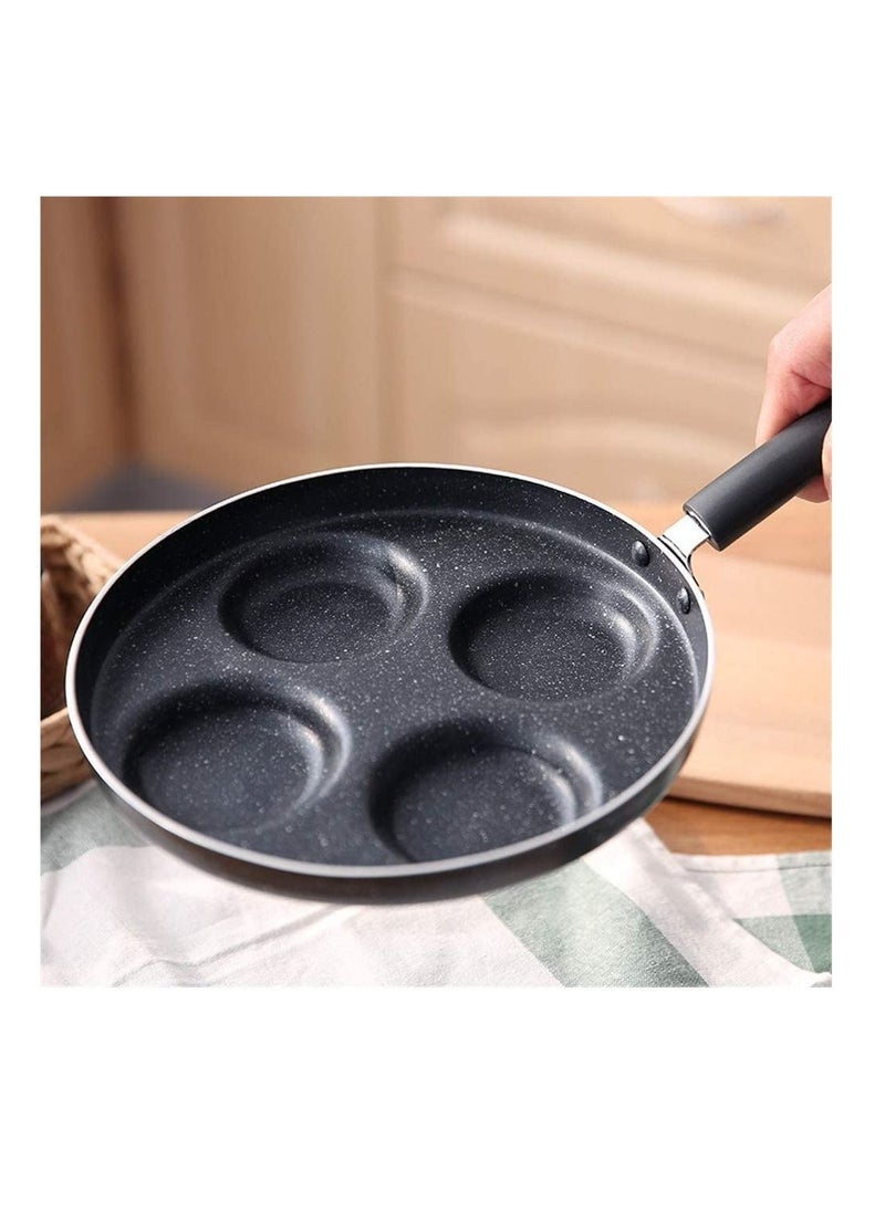 Non Stick Omelet 4-hole Fry Pan With Burger And Ham Pancake