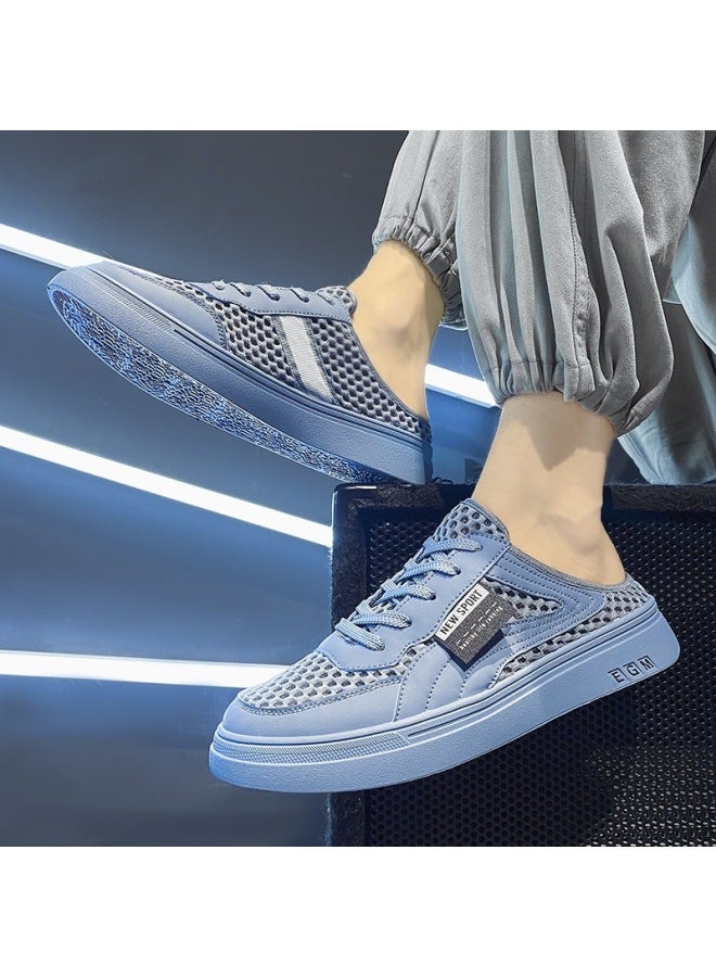 Baotou Slippers For Men, Summer Outdoor Non-slip Slip-on Office Half-slippers, Large Size Sports Driving Beach Sandals