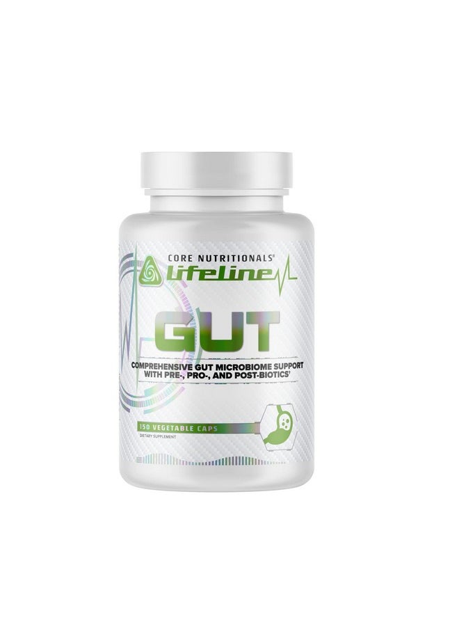 Lifeline Gut Comprehensive Gut Microbiome Support With Pre Pro And Postbiotics 150 Capsules