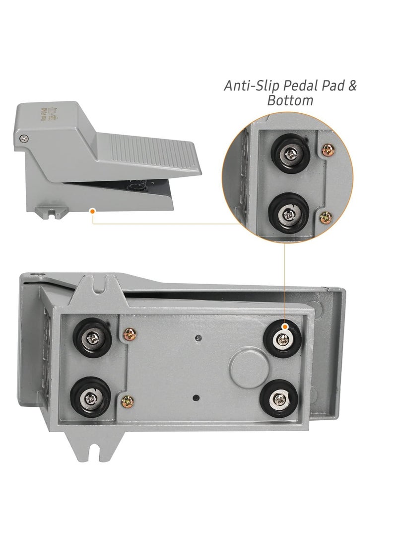 Generic Foot Pedal Valve 5 Way 2 Position Pneumatic Air Flow Control Foot Press Valve Direct Drive Acting Type  - Image 3