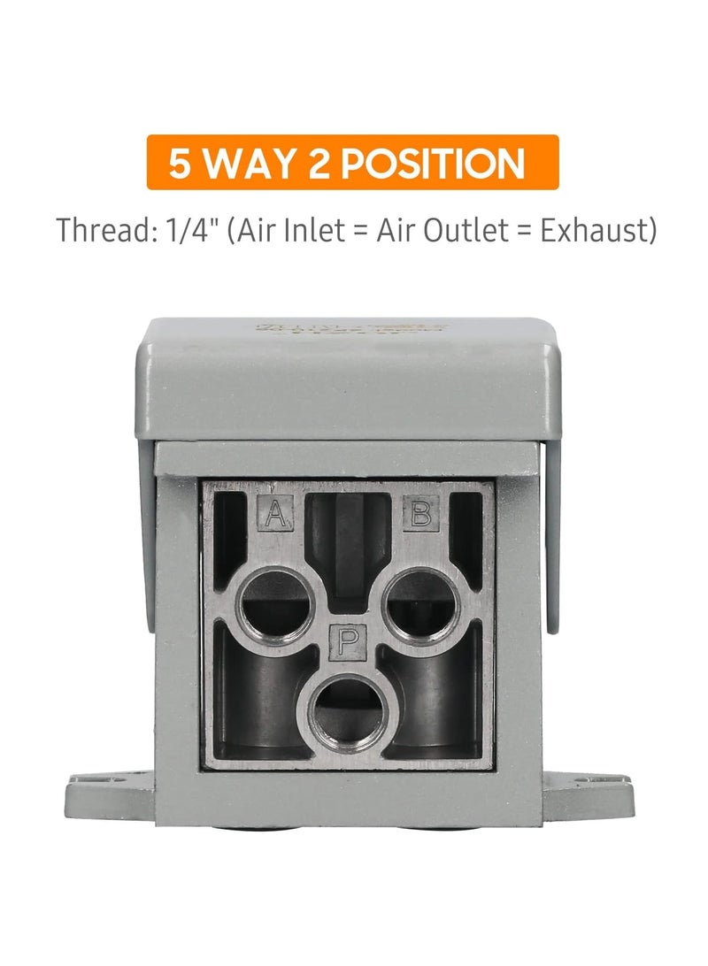 Generic Foot Pedal Valve 5 Way 2 Position Pneumatic Air Flow Control Foot Press Valve Direct Drive Acting Type  - Image 5