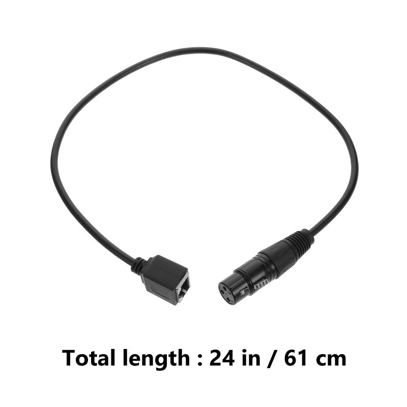 4 pcs Lighting Adapter Cable: 3 Core To Rj45 Male Female Stage Lighting Signal Extension Cord For Dj Light Show And Concert Supplies - Image 5