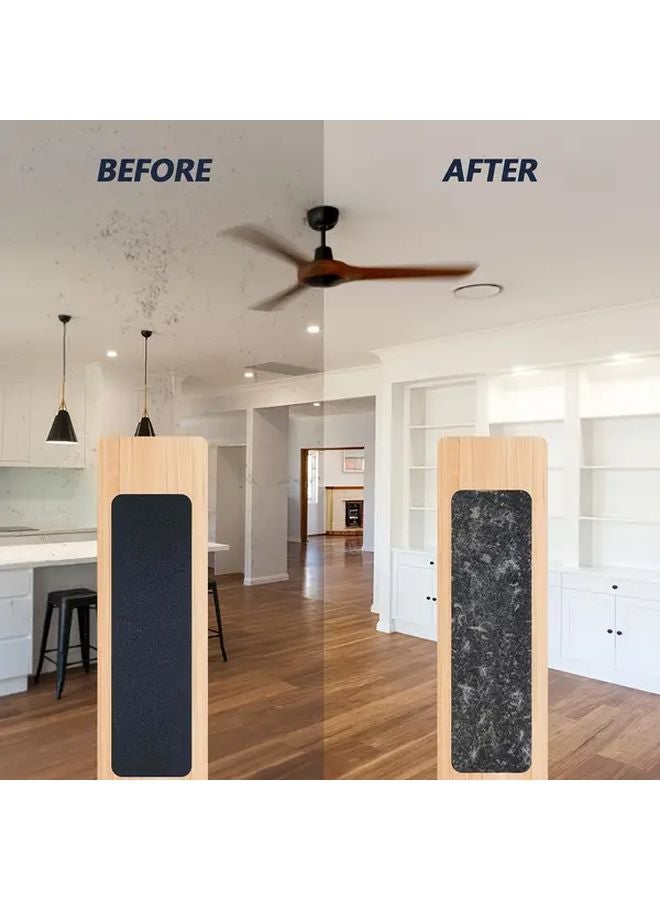 Black 3Pcs Activated Coconut Carbon Air Purifier Pads For Ceiling Fans - Image 4