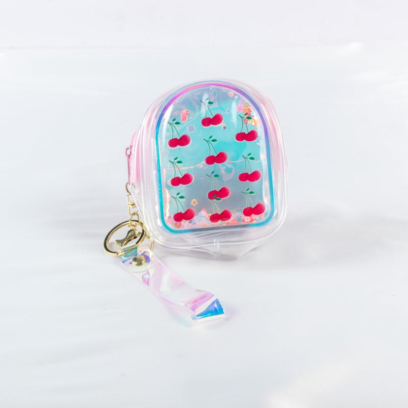 The Black Pearl Accessories Small Silicon Money Purse for Girls - Cherry - Image 1