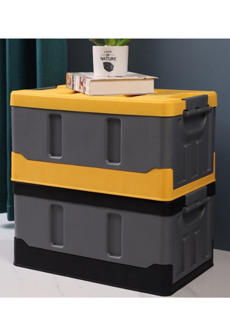 Manful Outdoor Camping Storage Box with Flat Lid 35L, Medium Capacity (Sky Blue & White)  - Image 2