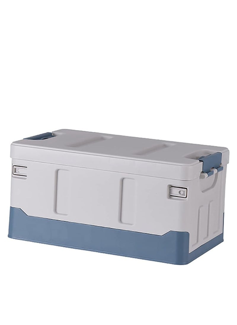 Manful Outdoor Camping Storage Box with Flat Lid 35L, Medium Capacity (Sky Blue & White)  - Image 3