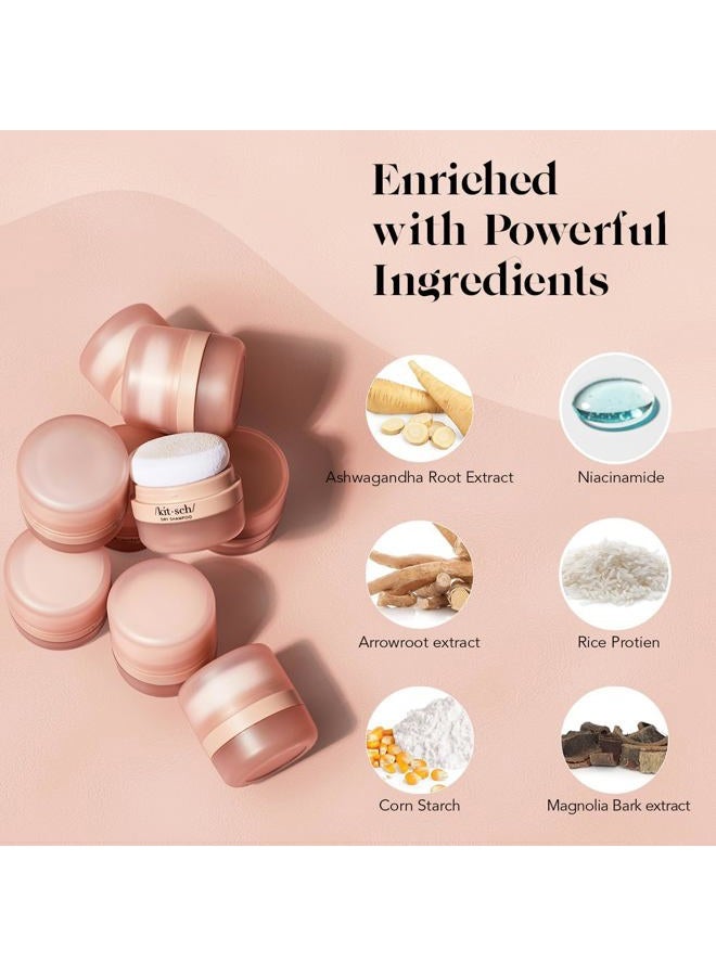 Kitsch Dry Shampoo Powder with Rice Protein for Women & Men - Unscented, Volumizing, No White Cast,Organic, Paraben Free, Non Aerosol for Oily and Light Hair, Travel Size | Ideal Gifts for Women - 8g - Image 3