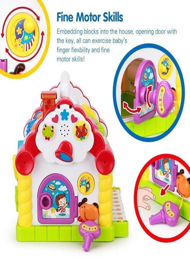 SHIPEASE Colourful and Attractive Fun Cottage Musical Baby House Activity Cube for Boys and Girls Educational Toy (Multicolor) - Image 4