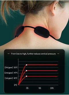 MAANGE Hanging ​​Neck Massager, EMS Lymphatic Relief Cervical Spine Massager with Hot Compress, for Pain Relief and Relax at Office Home Travel (Green)  - Image 5