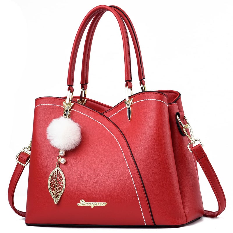 SiMYEER Satchel Purses and Handbags for Women Leather Crossbody Bags Shoulder Tote Bags - Image 1