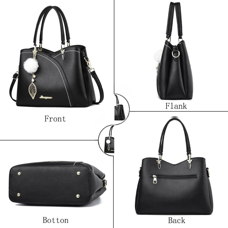 SiMYEER Satchel Purses and Handbags for Women Leather Crossbody Bags Shoulder Tote Bags - Image 4