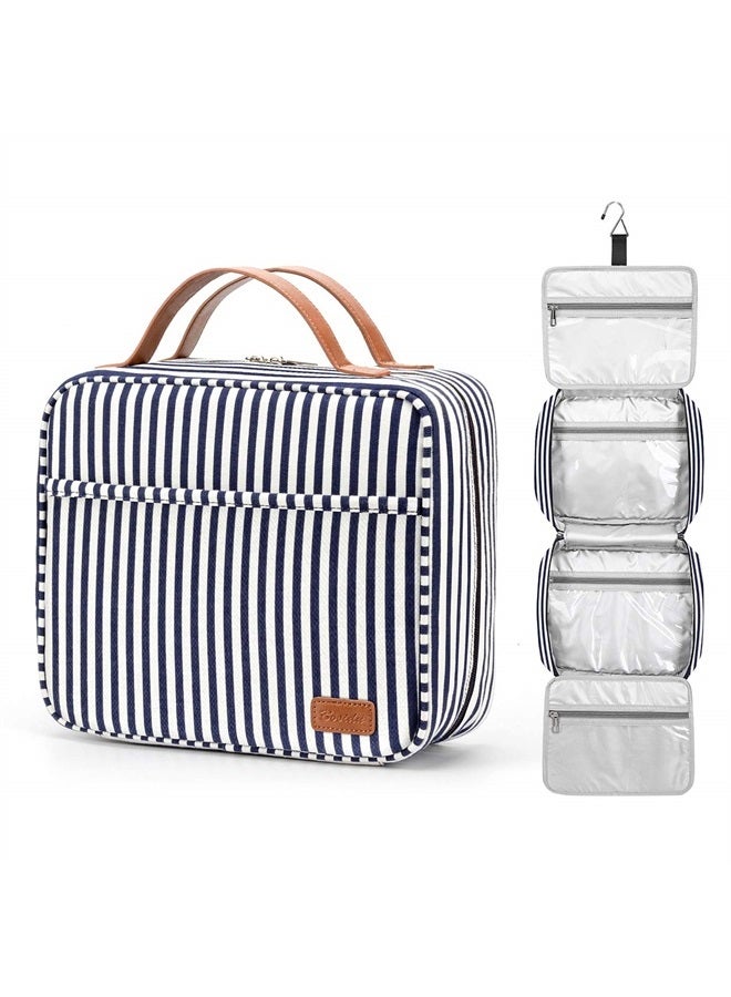 Bosidu Hanging Travel Toiletry Bag,Large Capacity Cosmetic Travel Toiletry Organizer for Women with 4 Compartments & 1 Sturdy Hook,Perfect for Travel/Daily Use/Valentines' Day - Image 1