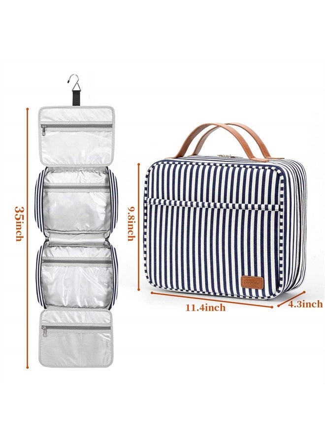 Bosidu Hanging Travel Toiletry Bag,Large Capacity Cosmetic Travel Toiletry Organizer for Women with 4 Compartments & 1 Sturdy Hook,Perfect for Travel/Daily Use/Valentines' Day - Image 4