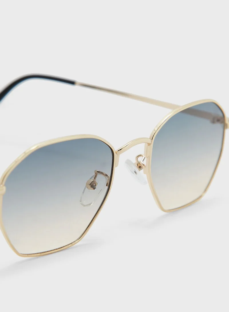 Seventy Five Casual Angular Sunglasses