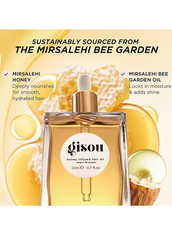 جيسو زيت جيسو المنقوع بالعسل للشعر - غني بعسل ميرصالحي للتغذية العميقة والترطيب والتحكم في التجعد والحماية من الحرارة واللمعان - للشعر التالف والجاف 20 مل - Image 3