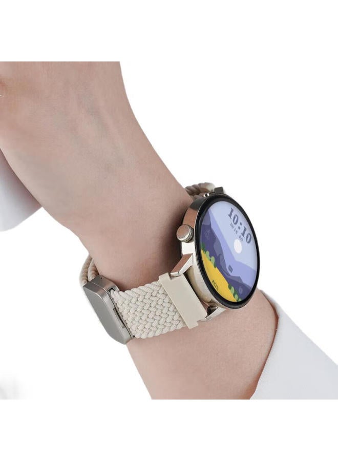 watchbond Watchband For Huawei Watch Strap Gt5/gt4/gt5pro Women's Strap 41/42mm Woven Loop Magnetic Buckle Wristband Smart Sports 18mm Women's Breathable Strap - Image 3