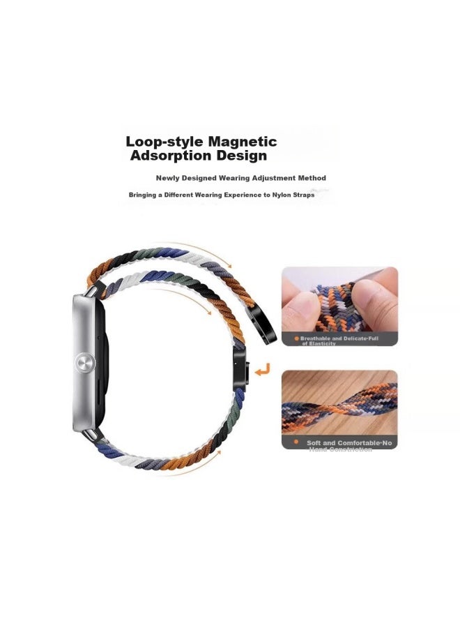 watchbond Watchband For Huawei Watch Strap Gt5/gt4/gt5pro Women's Strap 41/42mm Woven Loop Magnetic Buckle Wristband Smart Sports 18mm Women's Breathable Strap - Image 1