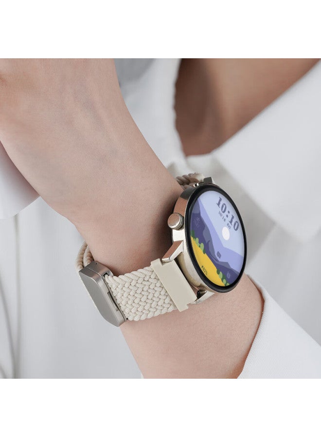watchbond Watchband For Huawei Watch Strap Gt5/gt4/gt5pro Women's Strap 41/42mm Woven Loop Magnetic Buckle Wristband Smart Sports 18mm Women's Breathable Strap - Image 2