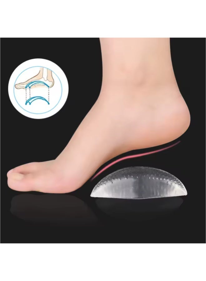 Premium Silica Gel Arch Support Pads for Flat Feet – Self-Adhesive Orthotic Inserts for Shoes & Sandals (Pain Relief & Stability) - Image 4