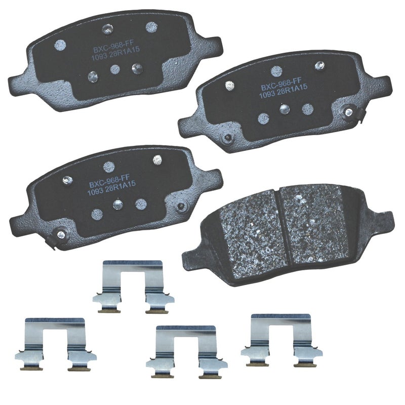 Bendix Premium SBC1093 Ceramic Rear Brake Pads for Select Models Buick Terraza, Chevrolet Uplander, Mobility Ventures MV-1, Pontiac Montana, Saturn Relay, VPG MV-1 - Image 1