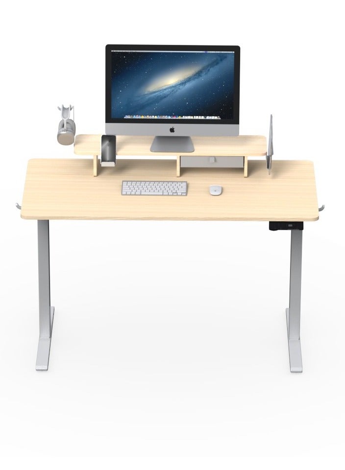 KINGSMITH Kingsmith ETSFI21 White Oak Color Table | electric 72-120 cm height adjustment | LED Panel Display  - Image 1